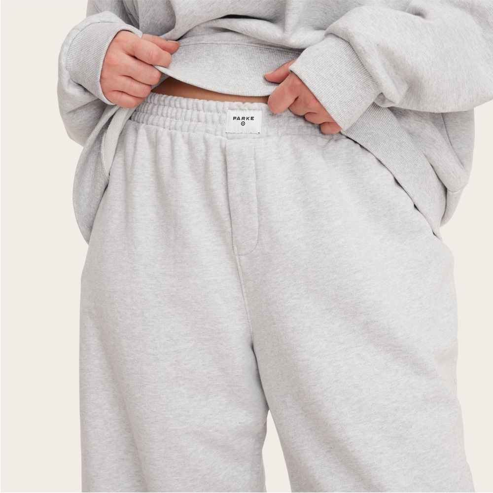 Parke x Target High-Rise Boxer Sweatpants Heather Gray